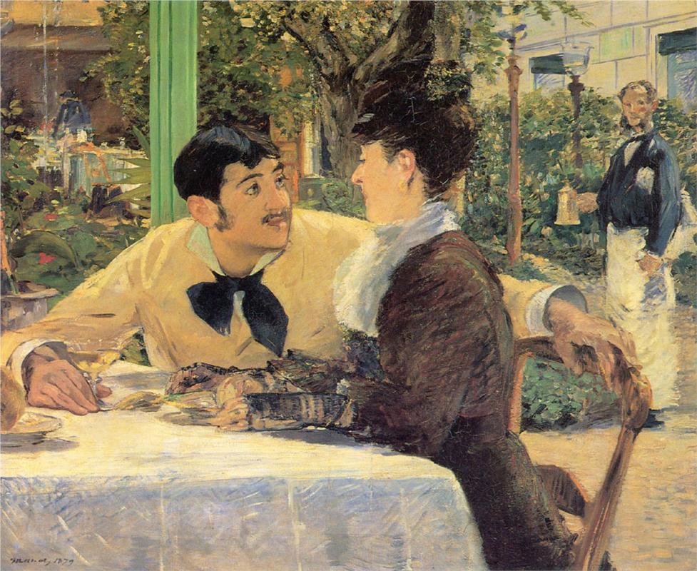 At Father Lathuille, 1879 - Edouard Manet Painting